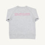 Sir Proper City Hopper Sweatshirt - Grantley Gray with Hamptons Hot Pink Naples