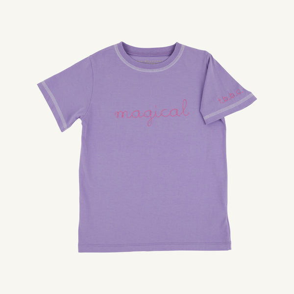 Sir Proper's T-Shirt - Palisades Purple with Magical Embroidery