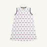 Sleeveless Maude's Polo Dress - Little Sport with Worth Avenue White and Nantucket Navy