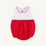 Sleeveless Bradford Bubble (Pique) - Richmond Red with Worth Avenue White
