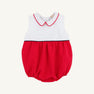 Sleeveless Bradford Bubble (Pique) - Richmond Red with Worth Avenue White