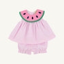 Sleeveless Tabitha's Teacher's Pet Set - Greenbrier Gingham Watermelon