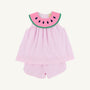 Sleeveless Tabitha's Teacher's Pet Set - Greenbrier Gingham Watermelon