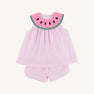 Sleeveless Tabitha's Teacher's Pet Set - Greenbrier Gingham Watermelon