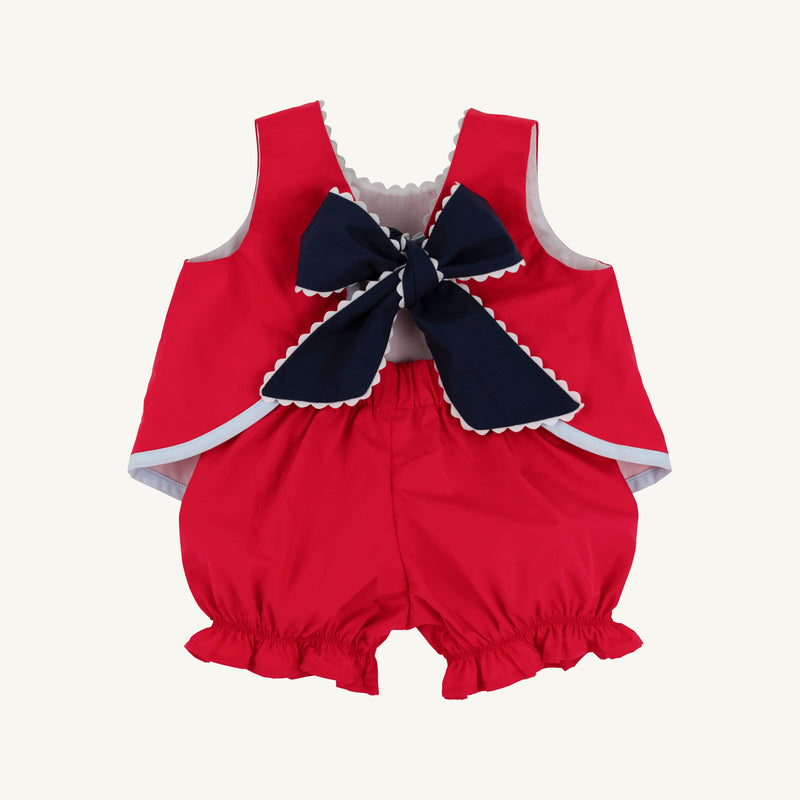 Susanne Swing Top Set - Richmond Red with Nantucket Navy