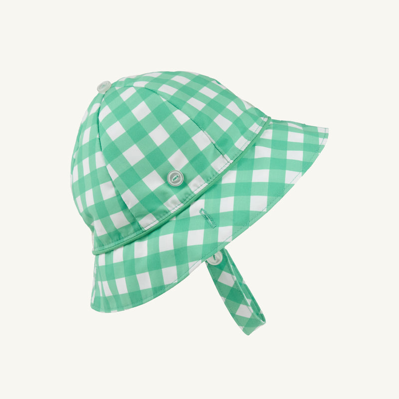 Beaufort Bucket Hat - Gibson Island Green Gingham