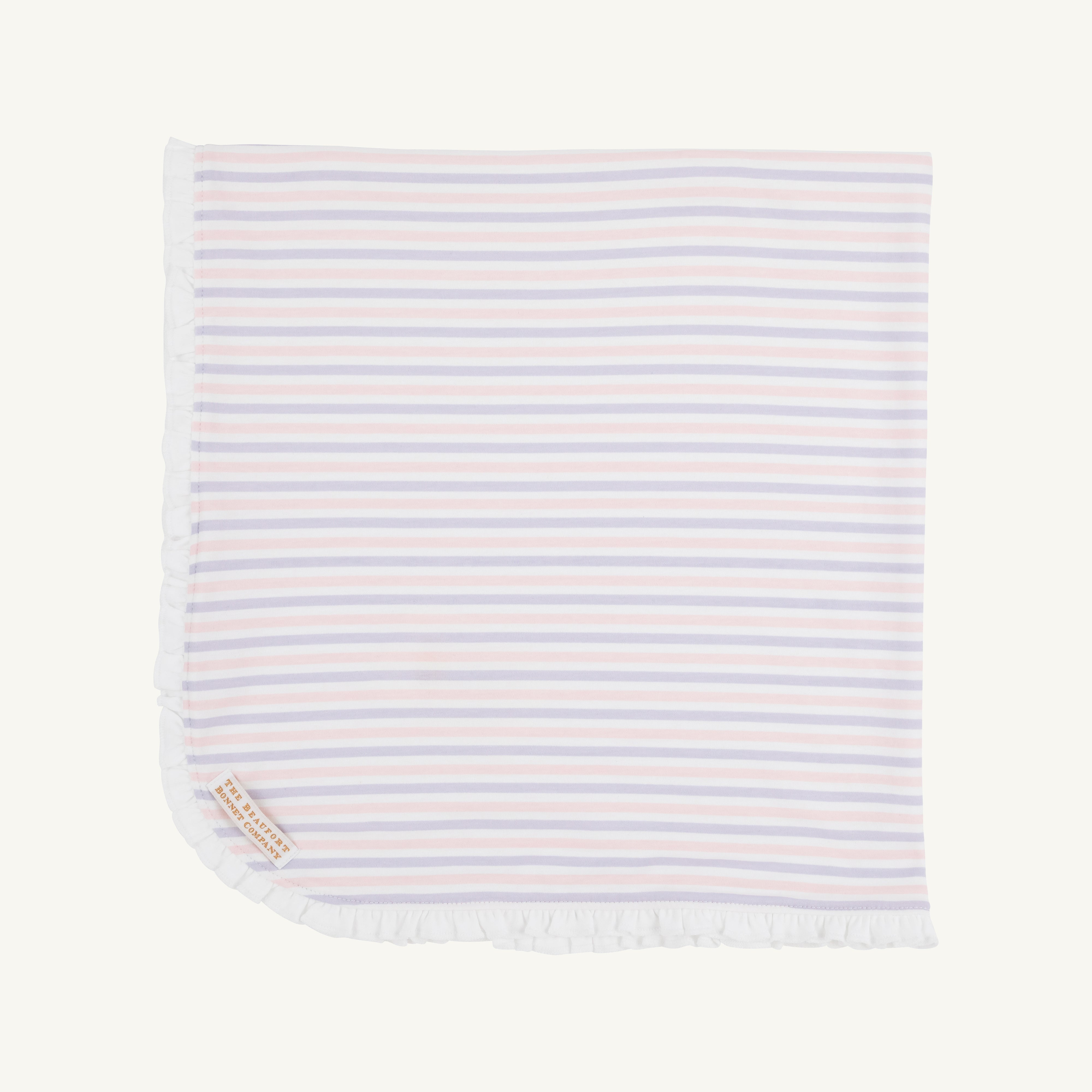 Baby Buggy Blanket - Palm Beach Pink Gingham with Worth Avenue White
