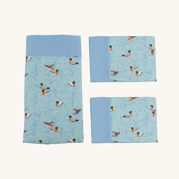 Sleep Tight Sheet Set - Fine Weather for Ducks with Sarasota Sky