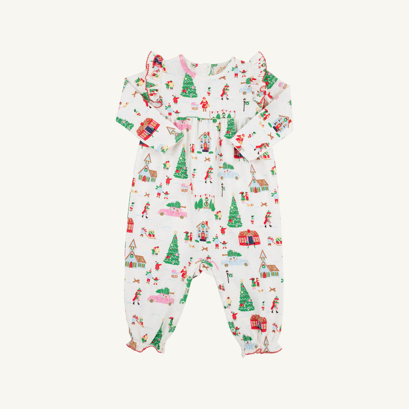 Leigh Anne Angel Sleeve Romper - Make the Season Bright