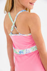 Prepletic™ Teggy Tennis Dress - Hamptons Hot Pink with Gaston Street Garden