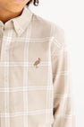 Dean's List Dress Shirt - Thompson Park Plaid with Gray Bay Brown Stork