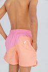 Country Club Colorblock Trunks - Hamptons Hot Pink & Seashore Sherbet