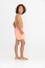 Country Club Colorblock Trunks - Hamptons Hot Pink & Seashore Sherbet