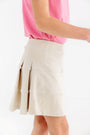 Prepletic™ Prep School Skort - Keeneland Khaki with Palmetto Pearl Stork