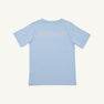 Sir Proper City Hopper T-Shirt - Beale Street Blue with Palm Beach Pink Main Line