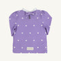 Winnie's Wave Spotter Swim Shirt (UPF 35+) - Heart Eyes (Palisades Purple) with Worth Avenue White