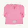 Winnie's Wave Spotter Swim Shirt (UPF 35+) - Hamptons Hot Pink with Worth Avenue White