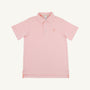 Prim & Proper Polo - Sanibel Island Stripe with Pompano Peach Stork