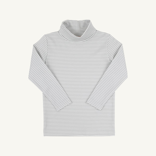 Tatum's Turtleneck & Onesie - Grantley Gray Stripe