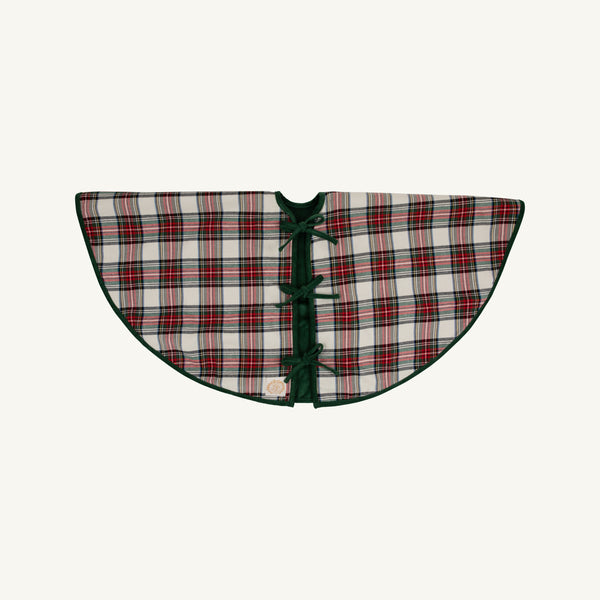 Tidings Tree Skirt - Charlie Place Plaid with Grier Green