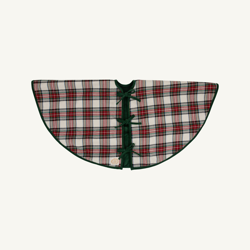 Tidings Tree Skirt - Charlie Place Plaid with Grier Green