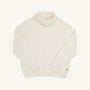 Townsend Turtleneck Sweater - Palmetto Pearl with Coral Gables Gold Metallic Stork