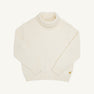 Townsend Turtleneck Sweater - Palmetto Pearl with Coral Gables Gold Metallic Stork
