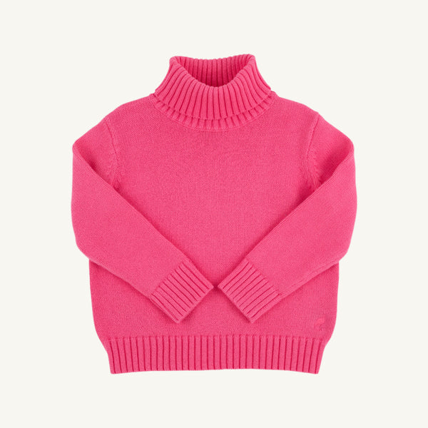 Townsend Turtleneck Sweater - Romany Rose with Romany Rose Stork