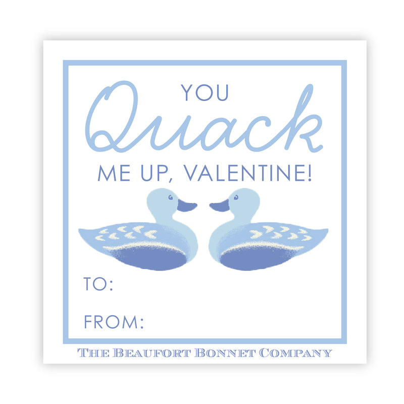 Valentine Cards - You Quack Me Up Blue (Digital Download)