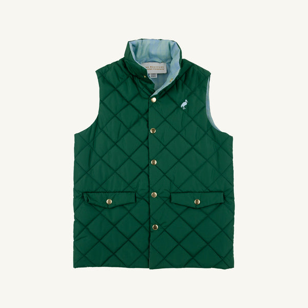Vaughn Vest - Saratoga Gate Green with Audubon Park Plaid