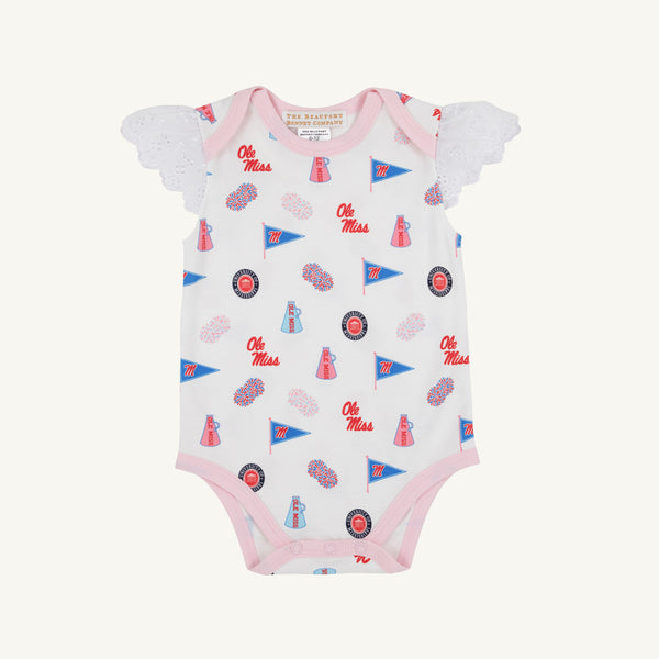 Ole Miss Wendy Onesie - Gawsh Almighty with Palm Beach Pink