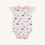 Clemson Wendy Onesie - Tiger Triumph with Palm Beach Pink