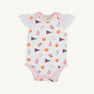 Clemson Wendy Onesie - Tiger Triumph with Palm Beach Pink