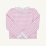Winnie's Wave Spotter Swim Shirt - Pink Greenbrier Gingham with Worth Avenue White (UPF 35+)