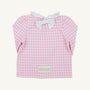 Winnie's Wave Spotter Swim Shirt - Pink Greenbrier Gingham with Worth Avenue White (UPF 35+)