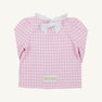 Winnie's Wave Spotter Swim Shirt - Pink Greenbrier Gingham with Worth Avenue White (UPF 35+)