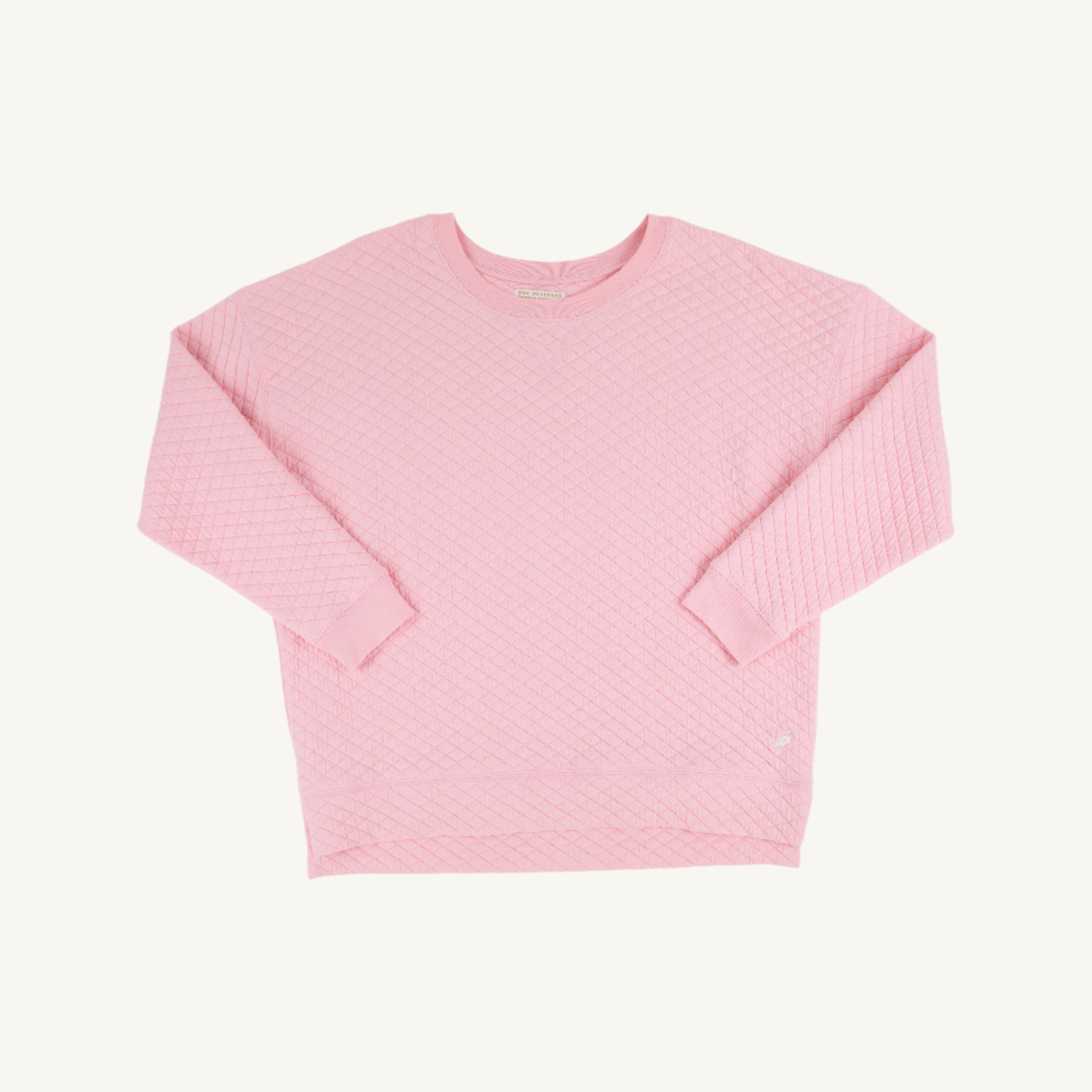 Cassidy Comfy Crewneck (Women) - Sandpearl Pink Quilted