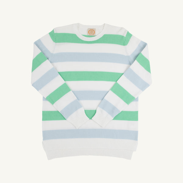 Cissy Sweater (Women) - Buckhead Blue, Worth Avenue White, and Grace Bay Green Stripe
