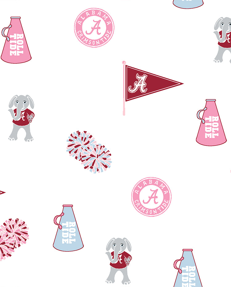 Alabama Britt Bubble - Sweet Home Honey with Worth Avenue White & Hamptons Hot Pink