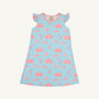Angel Sleeve Polly Play Dress - Parrot Cay Canopy with Sandpearl Pink
