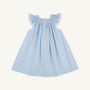 Angel Sleeve Sandy Smocked Dress - Buckhead Blue with Hydrangea Smocking