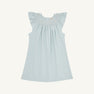 Angel Sleeve Sandy Smocked Dress - Old Greenwich Green with Palmetto Pearl