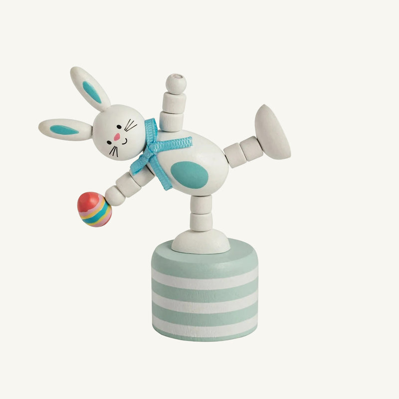 Blue Bunny Collapsing Toy - Mud Pie