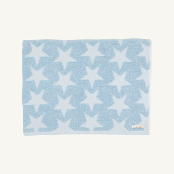 Antigua Towel - Buckhead Blue with Worth Avenue White Stars