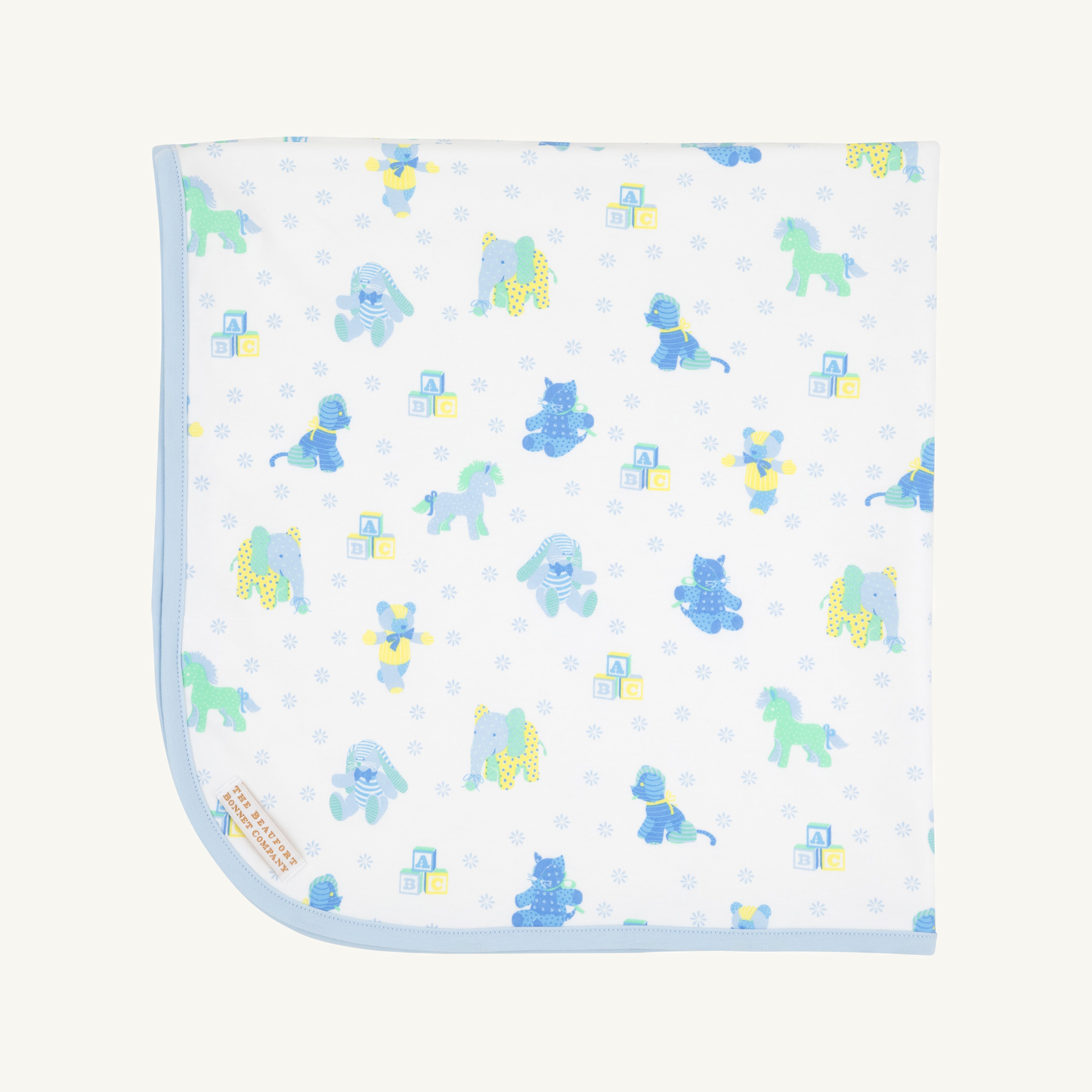 Baby Buggy Blanket - Cuddle Up Cutie (Buckhead Blue) with Buckhead Blue