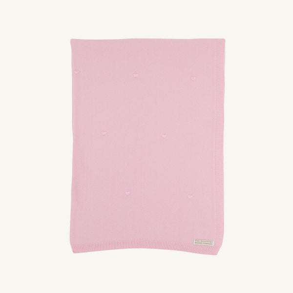 Bailey Baby Blanket - Palm Beach Pink with Hearts