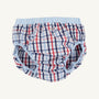 Beach Bum Cover - Pierce Mill Plaid Seersucker with Buckhead Blue