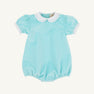 Bedford Bubble - Edisto Egg Blue Velveeteen with Worth Avenue White