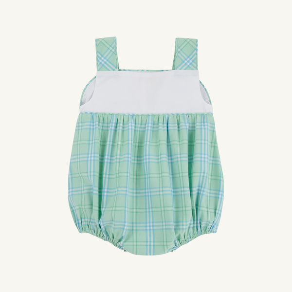 Bingham Bubble - Pelham Bay Plaid (Green) with Worth Avenue White