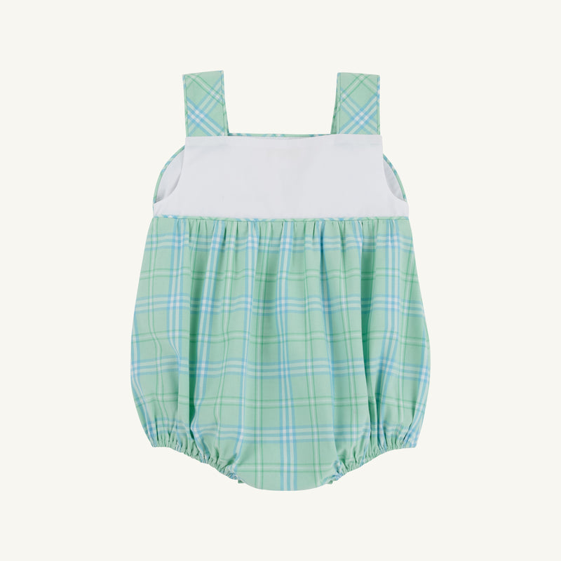 Bingham Bubble - Pelham Bay Plaid (Green) with Worth Avenue White